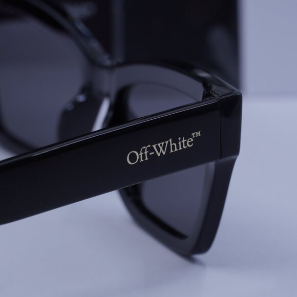 Off-White OERI110 CINCINNATI 1307 Cat Eye Sunglasses – Black/Grey - Picture 10 of 11